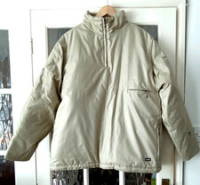 Eisenegger Klassiker Mens Padded Quarter Zip Pullover Jacket Size M Beige