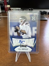 K.J. COSTELLO 2021 Leaf Draft Auto Autograph Rookie card RC Mississippi State