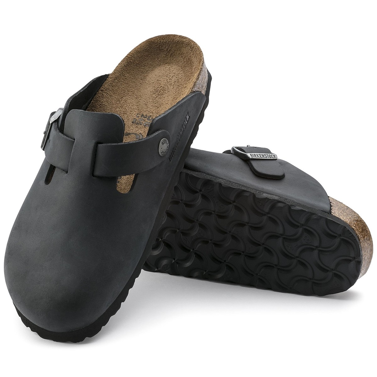 Birkenstock 59461 Women's Boston Regular Shoes - Black, US 11-11.5