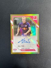 2025-26 Topps Chrome Bundesliga Xaver Schlager Auto Gold Refractor 46/50 BJAH