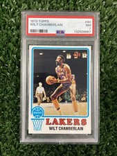 Wilt Chamberlain 1973 Topps #80 PSA 7 (Well-Centered) L.A. Lakers