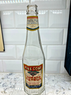RARE PINE CONE TOMATO CASTSUP ORIGINAL LABELS PRESTON & ABERDEEN MD