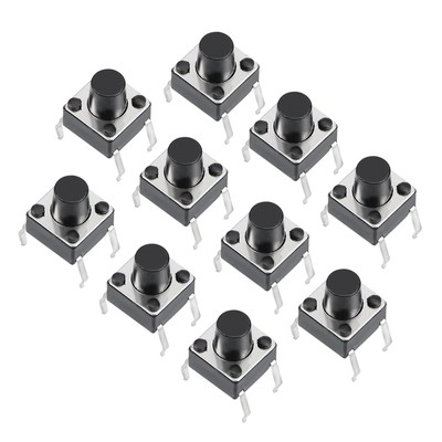 10X 6x6x7mm Micro PCB Momentary Tactile Tact Push Button Switch DIP