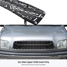 For 1999-2002 Toyota Tundra Main Upper Stainless Steel Black Grille Insert