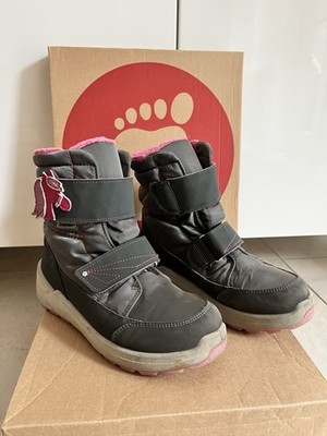 Ricosta Mädchen Winterstiefel Garei, Größe 34, grau/pink