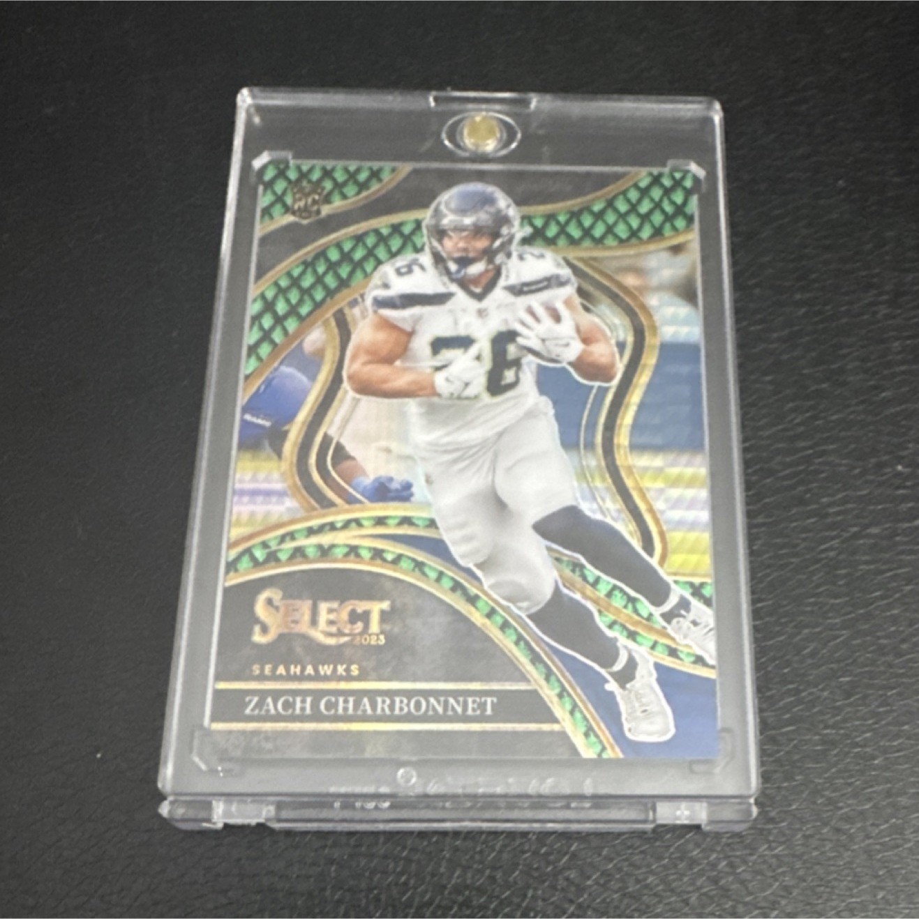2023 Panini Select Dragon Scale Prizm Zach Charbonnet RC #202 /70 Seahawks