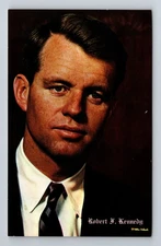 Robert F Kennedy Portrait People Vintage Postcard Standard Postal Post Card View