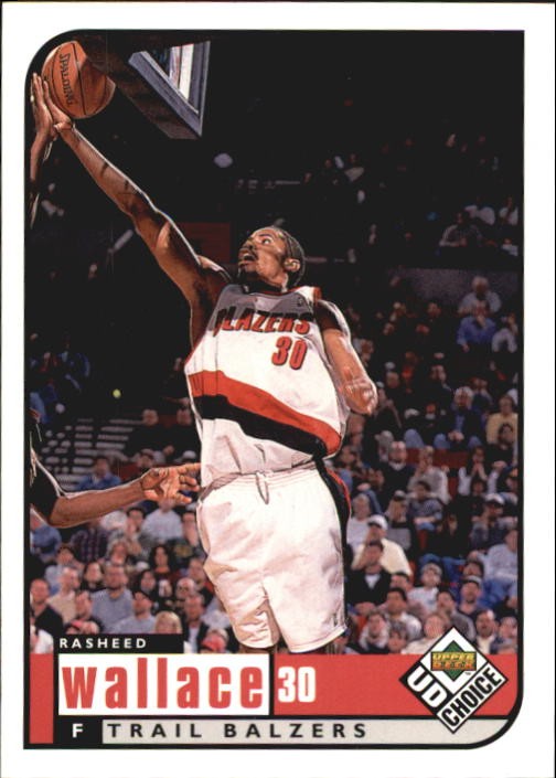 1998-99 UD Choice #118 Rasheed Wallace - BSK