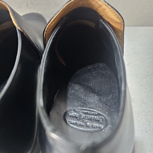 CROCKETT & JONES KEMPTON 3 SCARPE DA UOMO SLIP ON IN PELLE FORMALI NERE UK8E EU42 - Foto 14 di 15