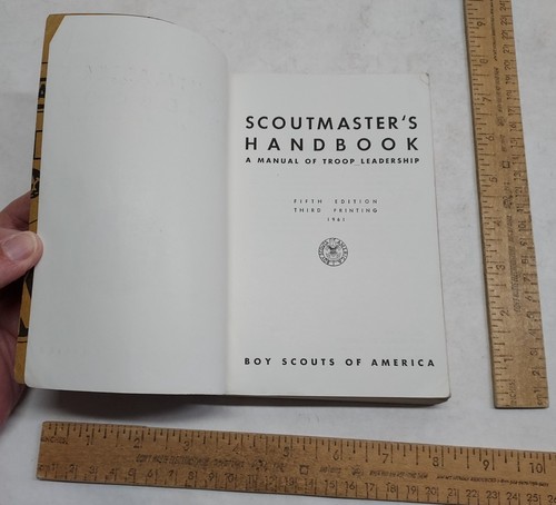 1961 - SCOUTMASTER'S HANDBOOK - BOY SCOUTS OF AMERICA - listing #8147 - Picture 4 of 8