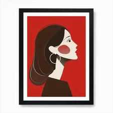 Portrait Of A Woman 630 Art Print Framed Wall Art Poster Canvas Print Picture