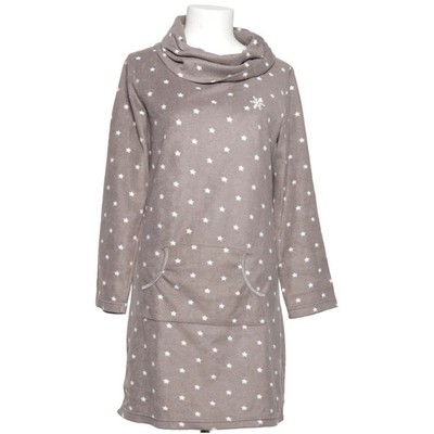 3SUISSES, Kapuzenkleid, Größe: 34/36, Grau/Weiß, Polyester, Gepunktet #l1X