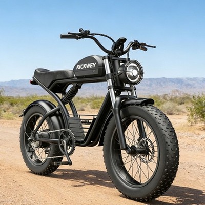 1500W Motor 32Mph Electric Mountain Bicycle Fat Tyre City Off-road Ebike