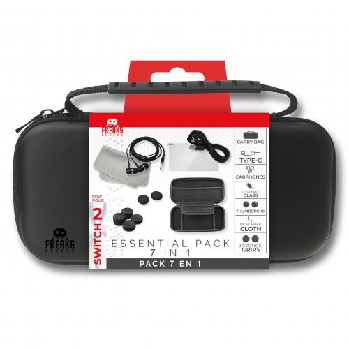 Kit Accessoires Nintendo Switch 2 Sacoche Rigide Antichoc 7-en-1 avec Coque