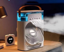 3 In 1 Fan AIr Conditioner Household Mini Air Cooler LED Night Light Portable