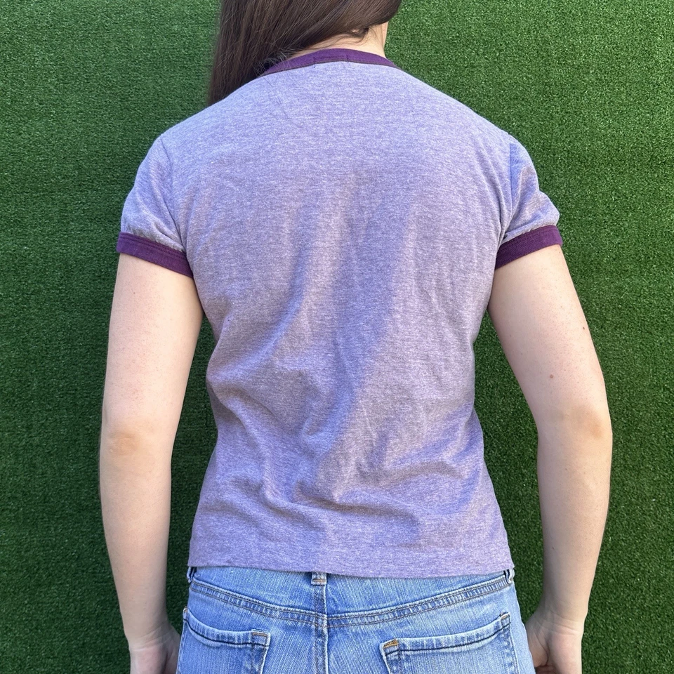 Camiseta de Colección Años 90 CBGB y OMFUG NYC Club Camiseta Ajustada Timbre Talla L Púrpura EE. UU. Foto 2 de 4