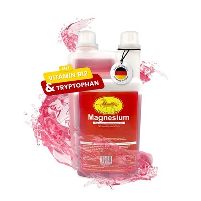 horse-direkt Magnesium-Liquid 1 L plus Vitamin B 12 Komplex Flasche für Pferde