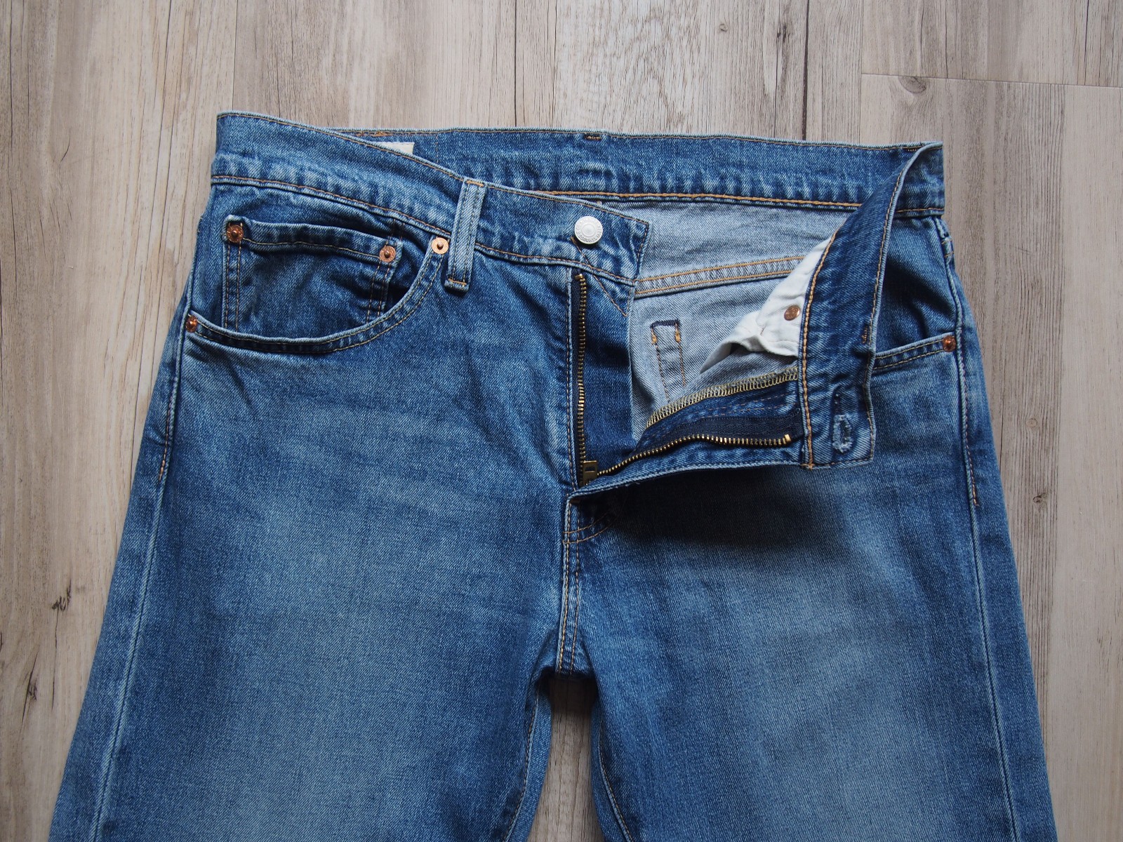 Levi's 527 Premium Stretch Bootcut Jeans W34 L34 - Blue Denim image 2