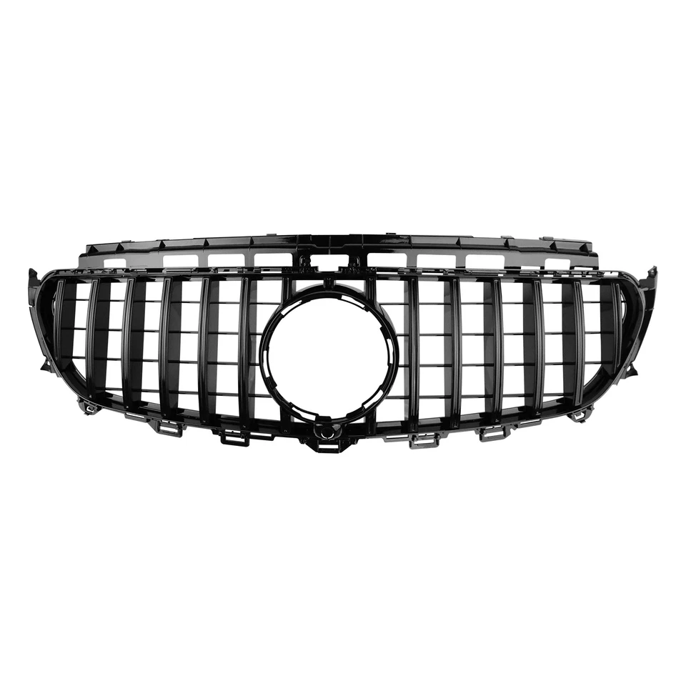 Black Front Upper Grille Grill For Mercedes Benz W213 E300 E400 E500 2016-2020 - Imagem 4 de 4