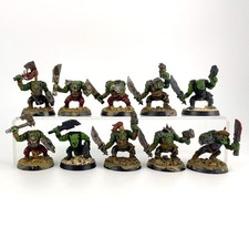 x10 Boyz Plastic Warhammer 40K Orks Figurines  P-00S3P