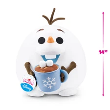 Snackles Disney 14-inch Plush by ZURU, Plush with Snack Accessory (Olaf)