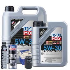 Motoröl 5W30 LIQUI MOLY 6L+MAHLE Ölfilter +Spülung +Cera Tec