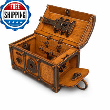 Wooden.City Puzzle Treasure Chest - Assemble And Solve Riddles For A Unique