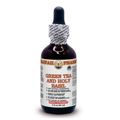 Green Tea and Holy Basil Liquid Extract, Green Tea Dried Leaf, Holy Basil Dried