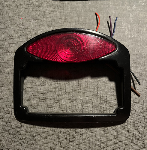 Motorcycle License Plate Frame W/ Tail Brake Light Turn Signals For H-D & Others