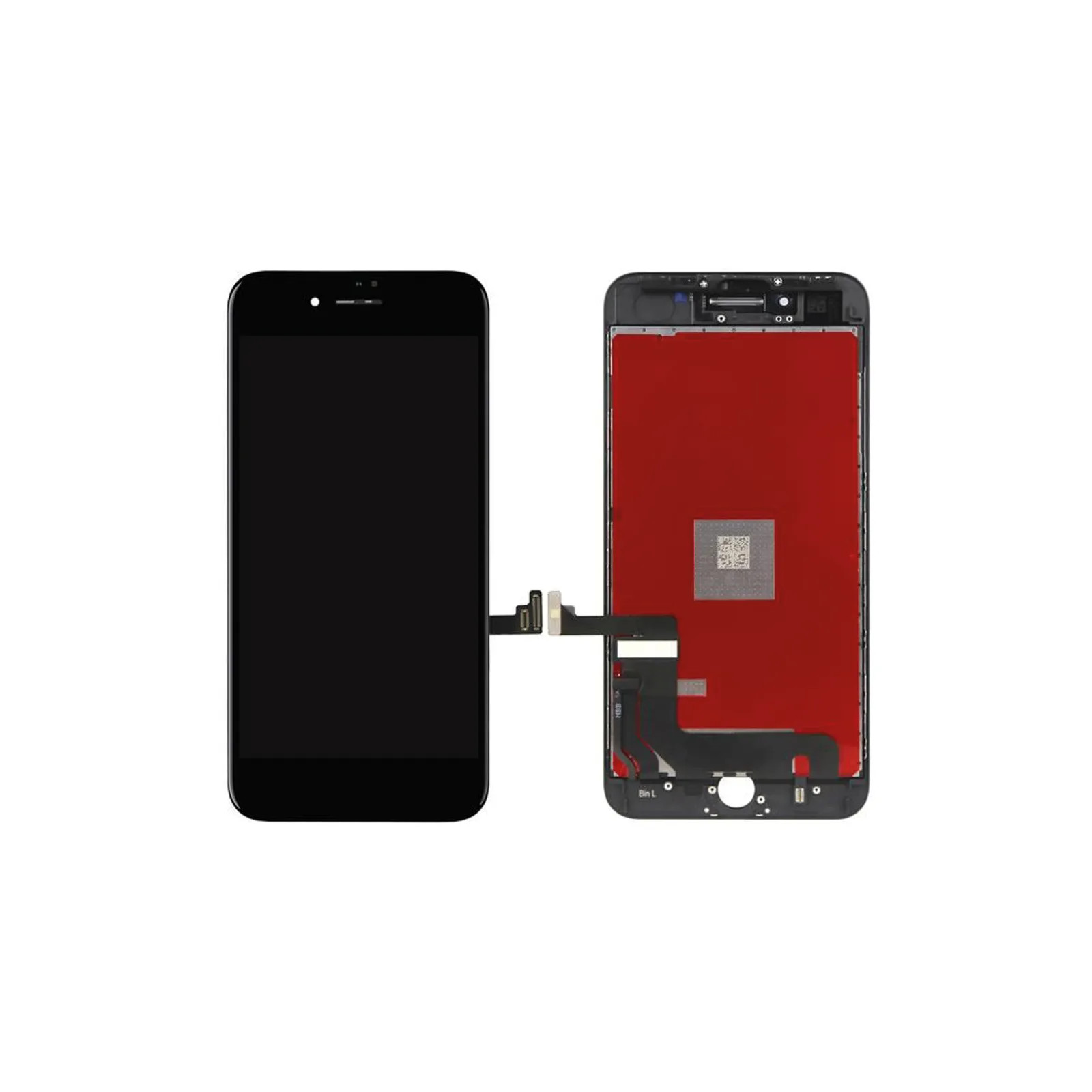 Écran LCD pour iPhone 8 noir avec vitre sur châssis pour réparer son téléphone soi-même
