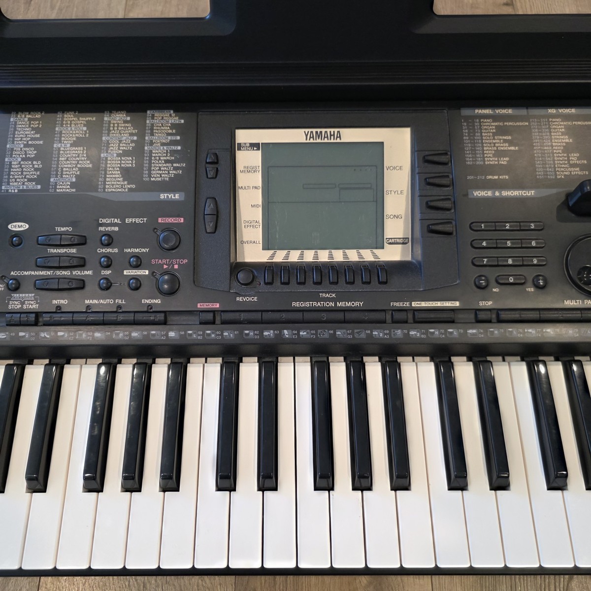 Yamaha PSR-530 Keyboard 61-key w/Cartridge | eBay