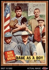 1962 Topps #135 Babe Ruth Babe as a Boy NRM Yankees HOF COMMON VARIATION 7 - NM