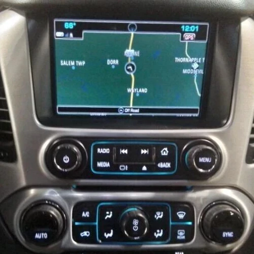 Painel de controle de rádio GMC YUKON 2017-2020 com display SOMENTE TELA ORIGINAL DO FABRICANTE - Imagem 4 de 4