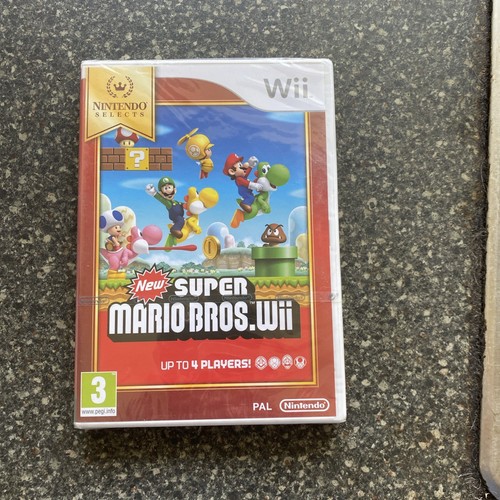 Super Mario Bros Wii Nintendo Wii 2009 PAL , Brand New - Picture 3 of 4