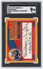 Randy White Cowboys Signed 2008 National Treasures #9 #25/50 SGC 9 Card w/Insc