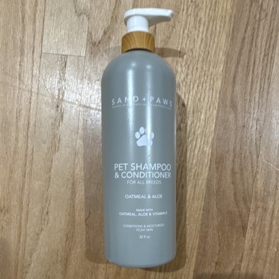 Sand + Paws Standard Shampoo & Conditioner Oatmeal & Aloe Gray 32 oz Pet Care