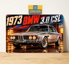 BMW 3.0 CSL 1973 Vintage Car Metal Tin Sign Poster 20x30cm