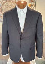 Suitsupply Mens Napoli Gray Wool 110s 2 Btn Dual Vent Blazer Sz 42 S MINT 