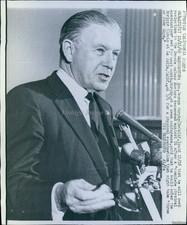 1969 California George Murphy Speaking Microphone Historic Vintage Photo 8x10