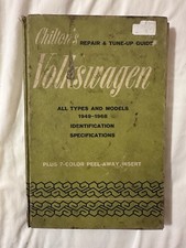 Chilton Volkswagen Repair Tune-up Guide 1949-1968 Vw Beetle Bug Bus Manual