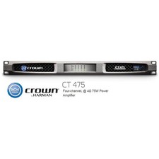 Crown Ct 475 Amplificatore di Potenza Amcron Amplificatore Audio Commerciale Multicanale