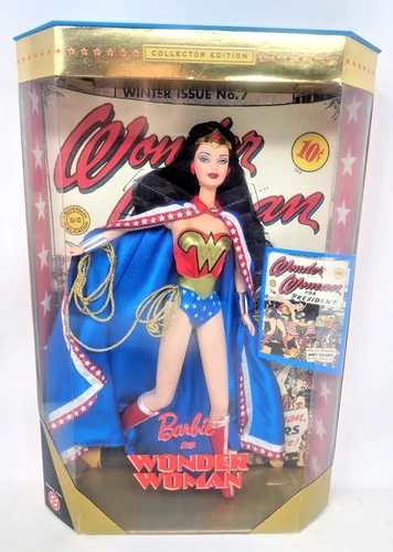 Vintage WONDER WOMAN Collector Edition BARBIE DOLL 1999 Mattel 24638 in Box