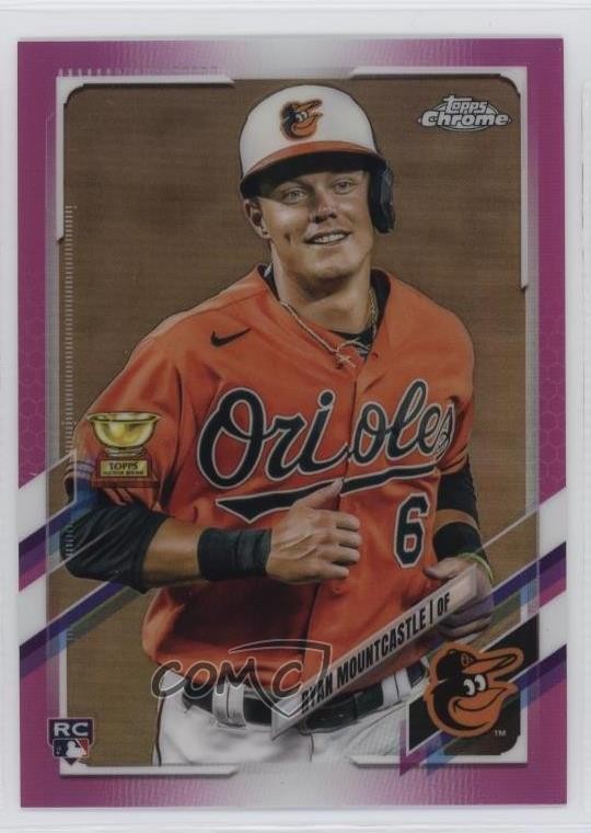 2021 Topps Chrome Pink Refractor Ryan Mountcastle #63 4z8