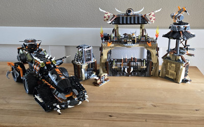 Lego Ninjago Dieselnaut 70654 and Lego Ninjago Dragon Pit 70655*INCOMPLETE SETS*