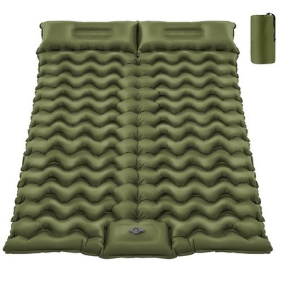 Aufblasbare Doppelschlafmatte - 196 x 130 cm extra breite Luftmatratze für UK