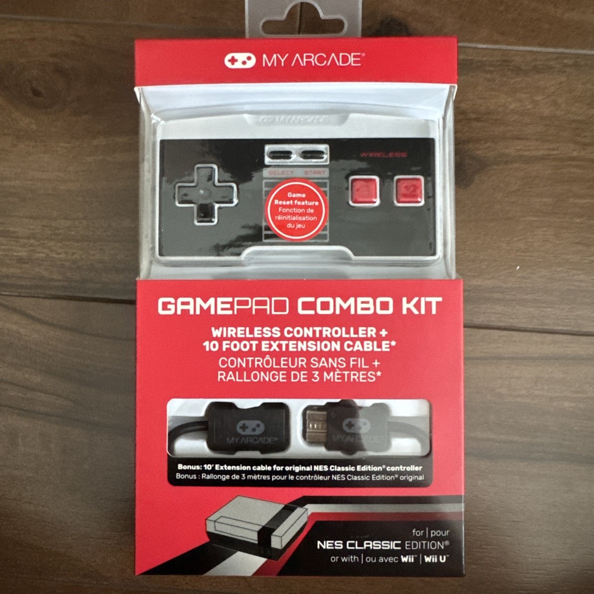 My Arcade GamePad Wireless Combo Kit for NES Classic Edition Brand New