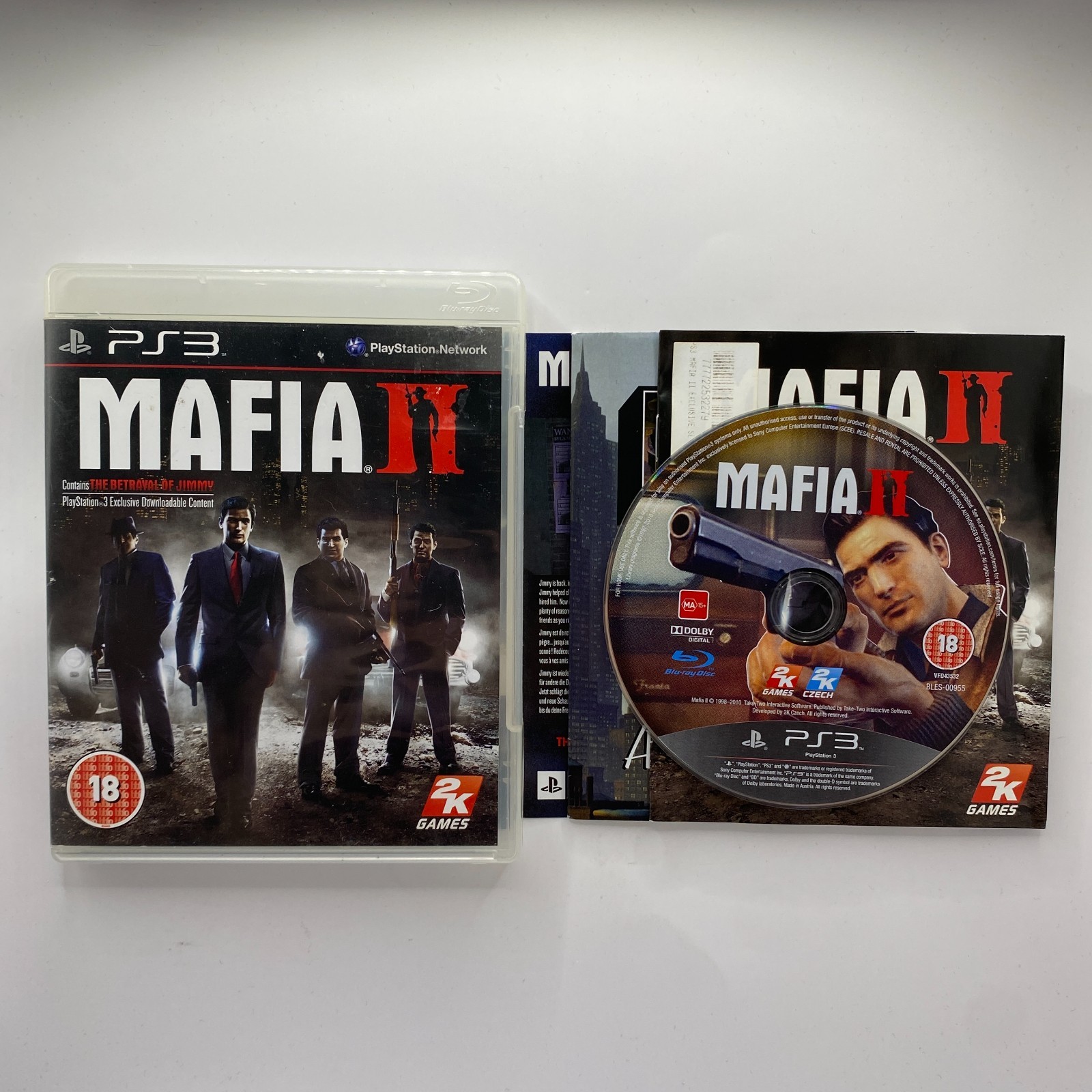 Mafia 2 PS3 (PlayStation 3) Manual & Map