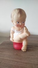 Bimbo su vasino in gomma Ledra raro anni 60