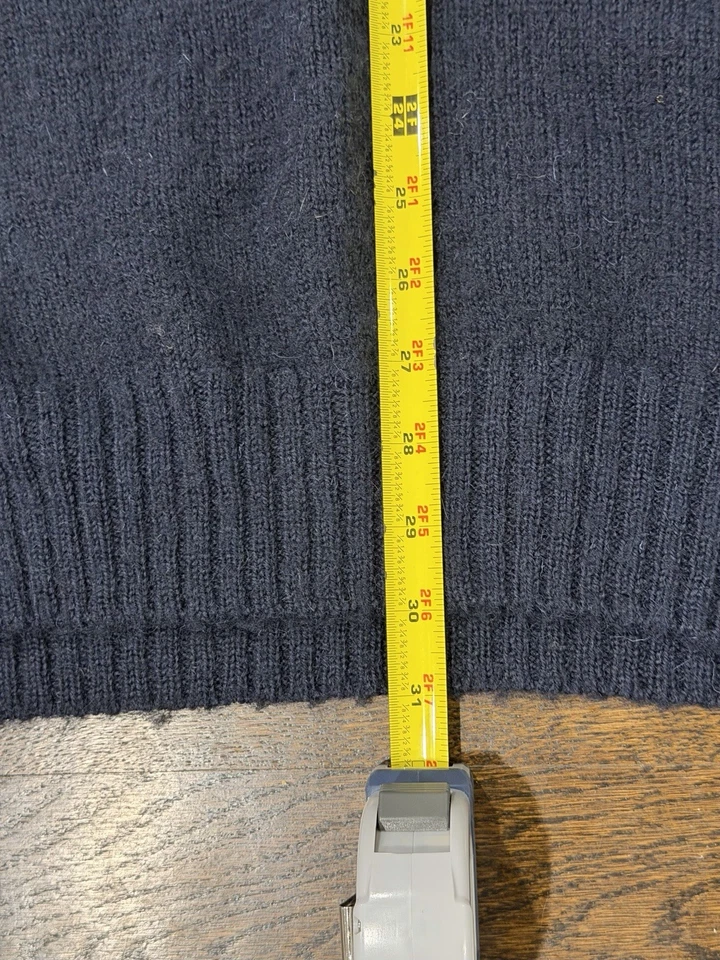 Zara Mens Sweater Large Crew Neck Pullover Classic Black Classic Work Prep - Image 3 of 4