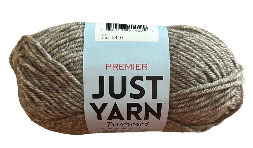 Lote de 6 novelos Premier Just fio de tweed acrílico peso médio - Imagem 2 de 4